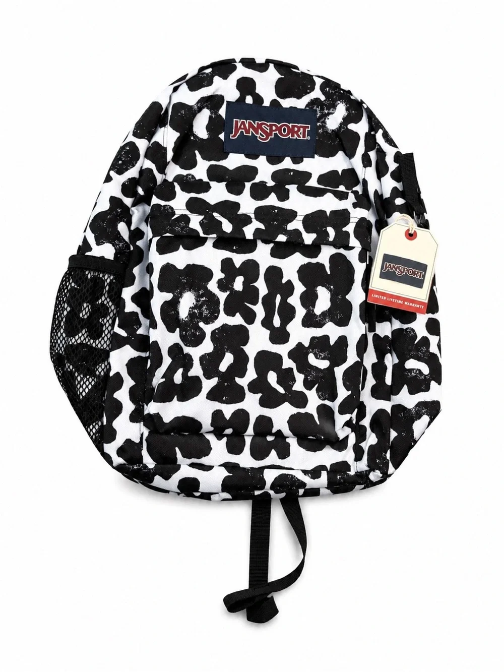 JanSport Essential 24L Backpack Groovy Grooves Black Print NEW